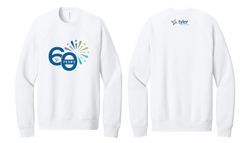 Image of Bella + Canvas Unisex Sponge Fleece Raglan Sweatshirt (White)