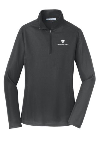 Port Authority Ladies Pinpoint Mesh 1/2-Zip . L806 image thumbnail