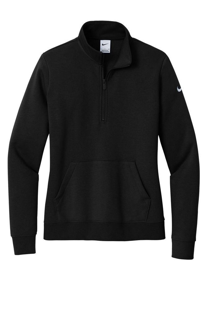 Nike Ladies Club Fleece Sleeve Swoosh 1/2-Zip NKDX6720 primary image