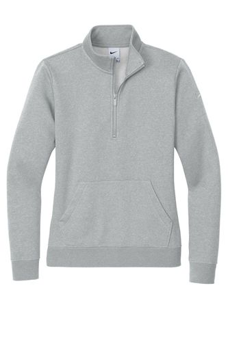 Nike Ladies Club Fleece Sleeve Swoosh 1/2-Zip NKDX6720 image thumbnail