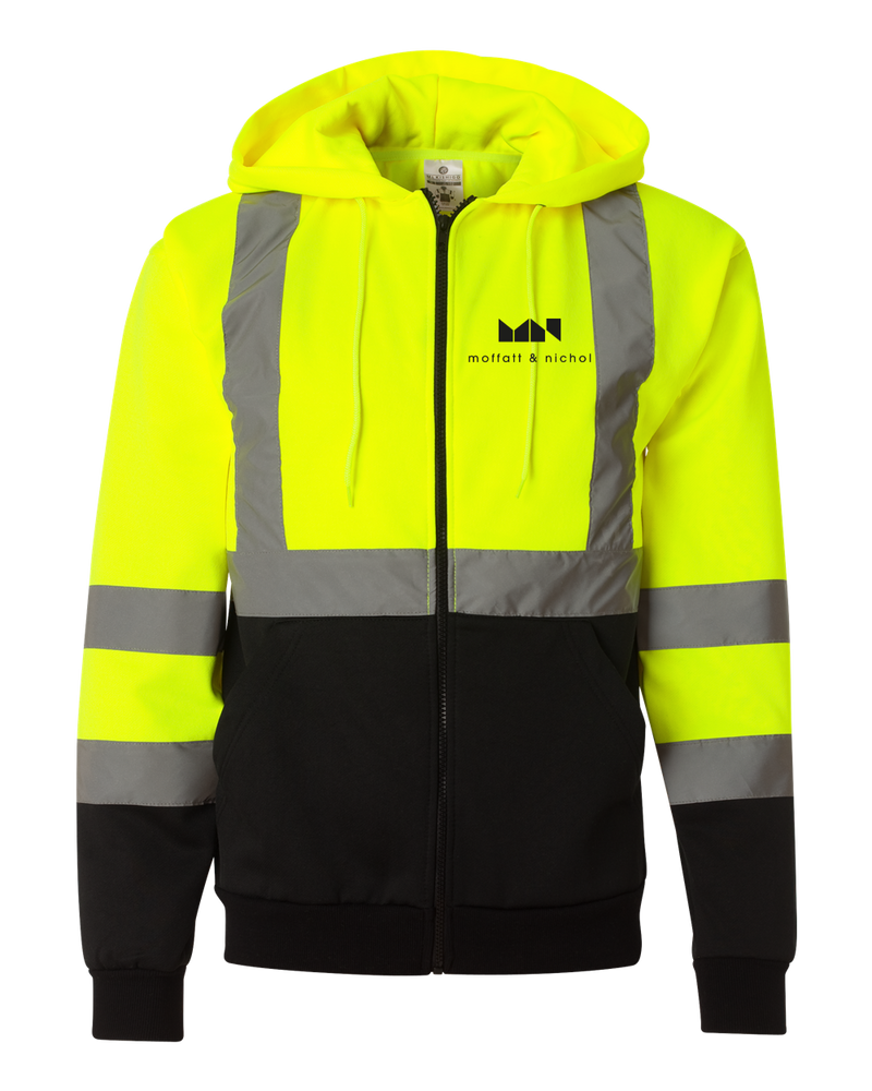 Hi-Vis Hooded Full-Zip Sweatshirt primary image