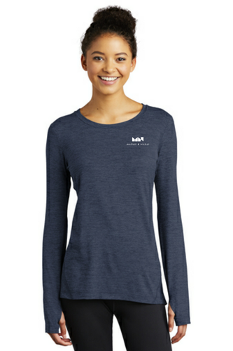 Sport-Tek Ladies Exchange 1.5 Long Sleeve Crew image thumbnail