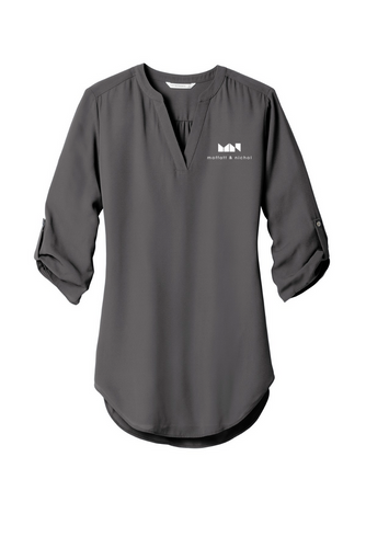 Port Authority Ladies 3/4-Sleeve Tunic Blouse image thumbnail