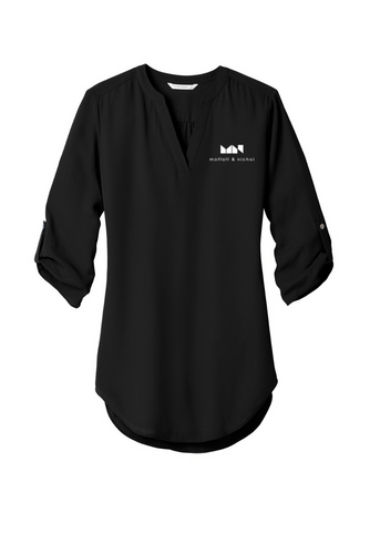 Port Authority Ladies 3/4-Sleeve Tunic Blouse image thumbnail