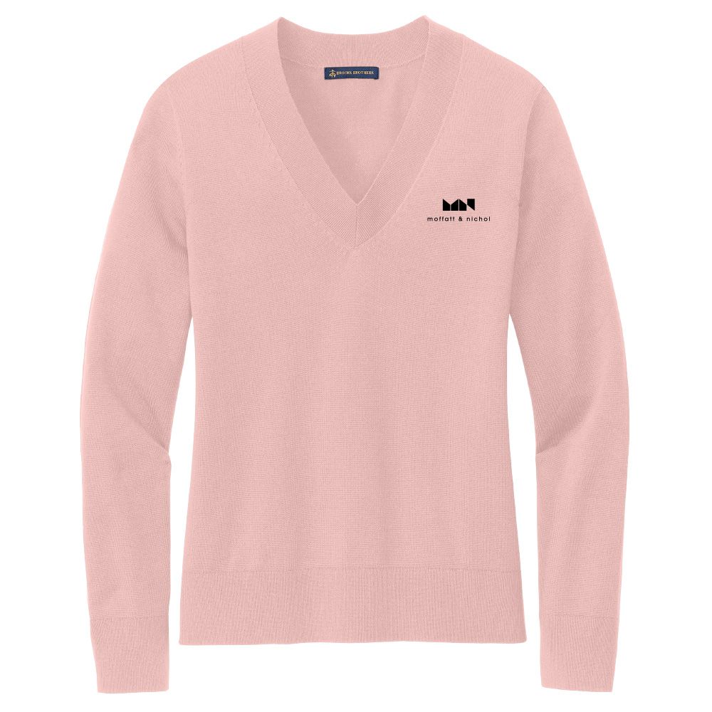 Brooks Brothers Women's Cotton Stretch V-Neck Sweater primary image