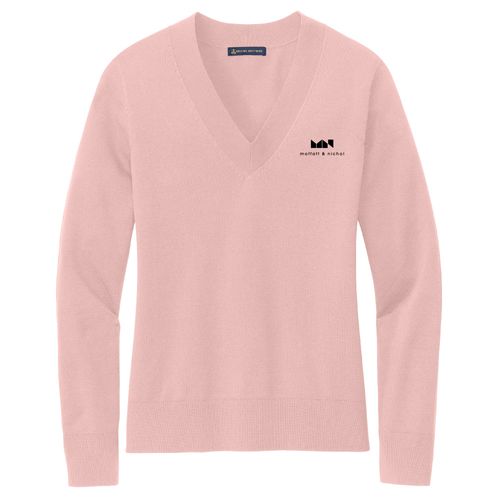 Brooks Brothers Women's Cotton Stretch V-Neck Sweater image thumbnail