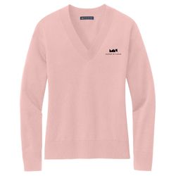 Image of Brooks Brothers Women's Cotton Stretch V-Neck Sweater
