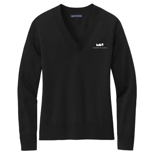 Brooks Brothers Women's Cotton Stretch V-Neck Sweater image thumbnail