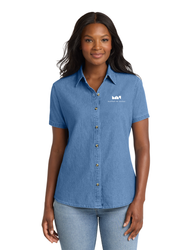 Image of Women’s Short Sleeve Denim Shirt
