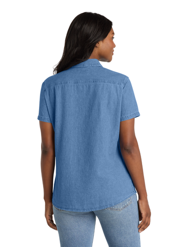 Women’s Short Sleeve Denim Shirt image thumbnail