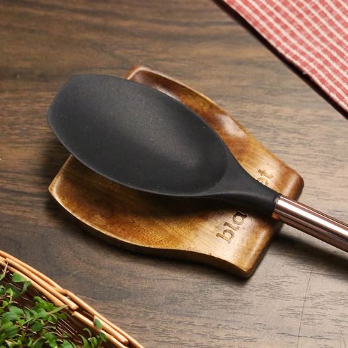 Noble Teak Wood Spoon Holder image thumbnail