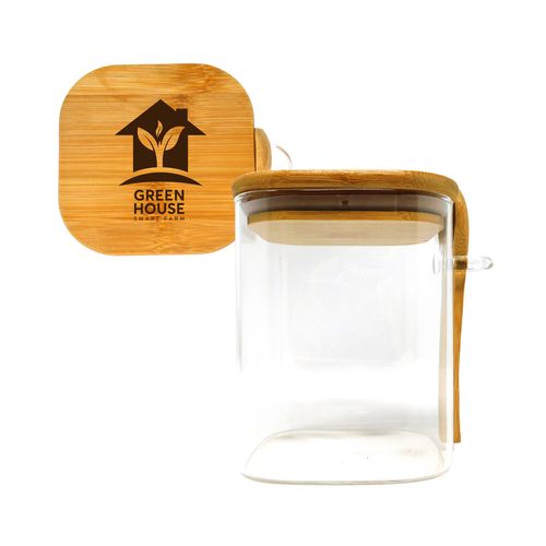 Chun Glass & Bamboo Storage Container image thumbnail