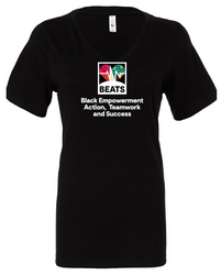 Image of GHD ERG Ladies V-Neck Black T-Shirt