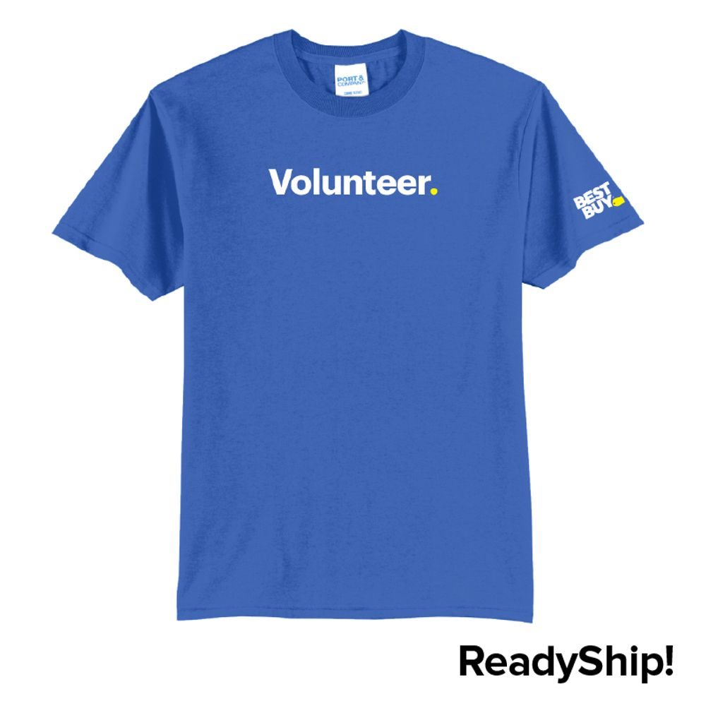 Blue Gives Back Volunteer Shirt primary image