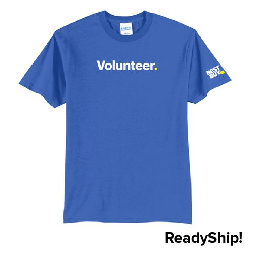 Blue Gives Back Volunteer Shirt image thumbnail