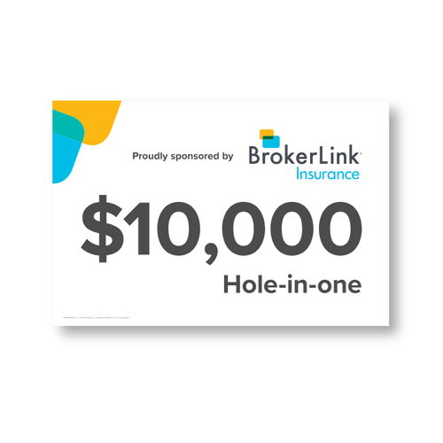 $10K Hole-In-One Lawn Sign image thumbnail