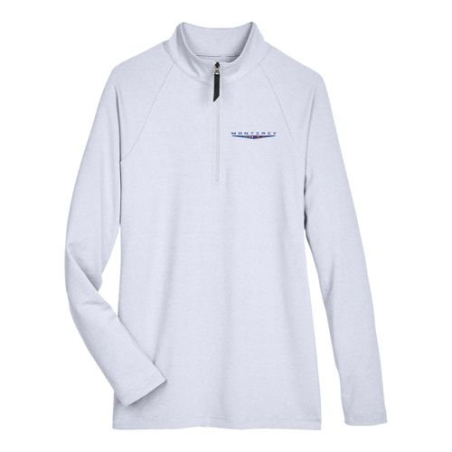 MBJ10 Ladies' Clubhouse Micro-Stripe Quarter-Zip image thumbnail