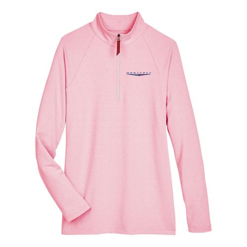MBJ10 Ladies' Clubhouse Micro-Stripe Quarter-Zip image thumbnail