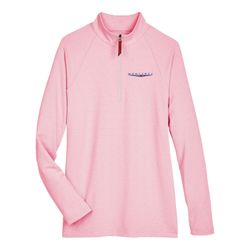 Image of MBJ10 Ladies' Clubhouse Micro-Stripe Quarter-Zip