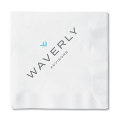 Image of White Beverage Napkins (Pack of 100)