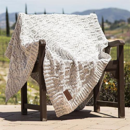 Cable Knit Chenille Blanket image thumbnail