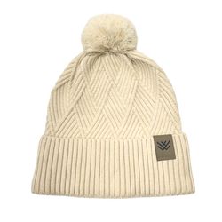 Image of Ivory Beanie with Pom