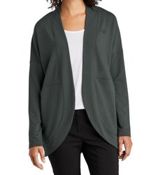 Image of Ladies' Grey Open Front Cardigan