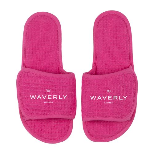 Ladies' Pink Waffle Slippers image thumbnail