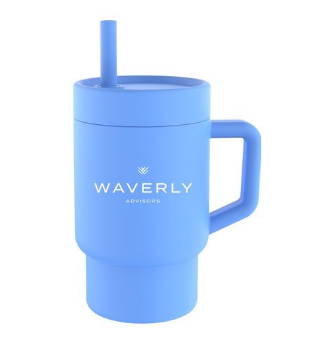 Blue Silicone Baby Sippy Cup image thumbnail