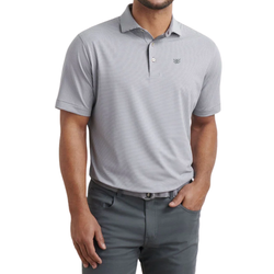 Image of Peter Millar Men's Grey Jubilee Performance Polo