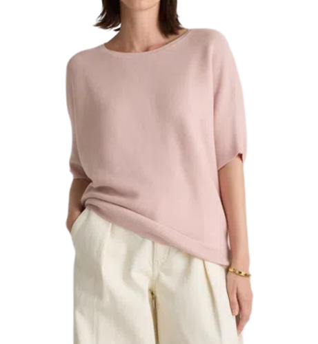 Quince Ladies' Light Pink Cashmere Dolman Sweater image thumbnail