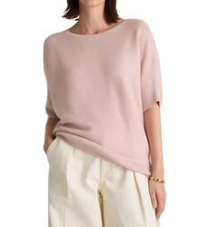 Image of Quince Ladies' Light Pink Cashmere Dolman Sweater