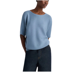 Image of Quince Ladies' Light Blue Cashmere Dolman Sweater