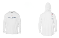 Image of Men's White USA Solar Hoodie