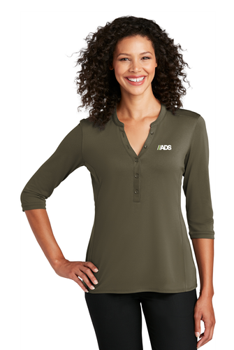 Port Authority Women's UV Choice Pique Henley image thumbnail