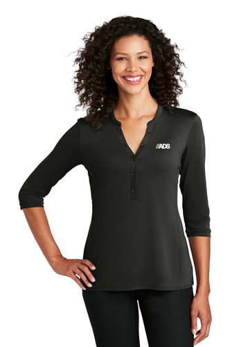 Port Authority Women's UV Choice Pique Henley image thumbnail