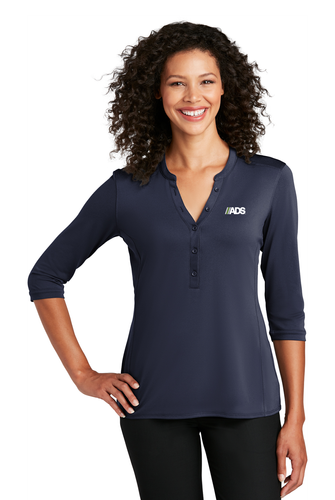 Port Authority Women's UV Choice Pique Henley image thumbnail