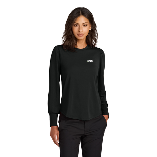 Mercer+Mettle Women's Stretch Jersey Long Sleeve Blouson Top image thumbnail