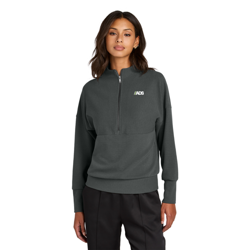 Mercer+Mettle Women's Linear Texture 1/4-Zip image thumbnail
