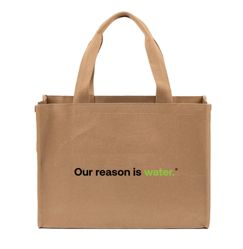 Recycled Kraft Paper Washable Tote image thumbnail