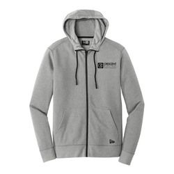 Image of New Era Tri-Blend Fleece Full-Zip Hooded Sweatshirt