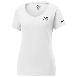 Image of Women's Nike Dri-FIT Cotton/Poly Scoop Neck Tee - ABC Fitness