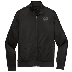 Image of Men's Sport-Tek ® Tricot Sleeve Stripe Track Jacket - ABC Fitness