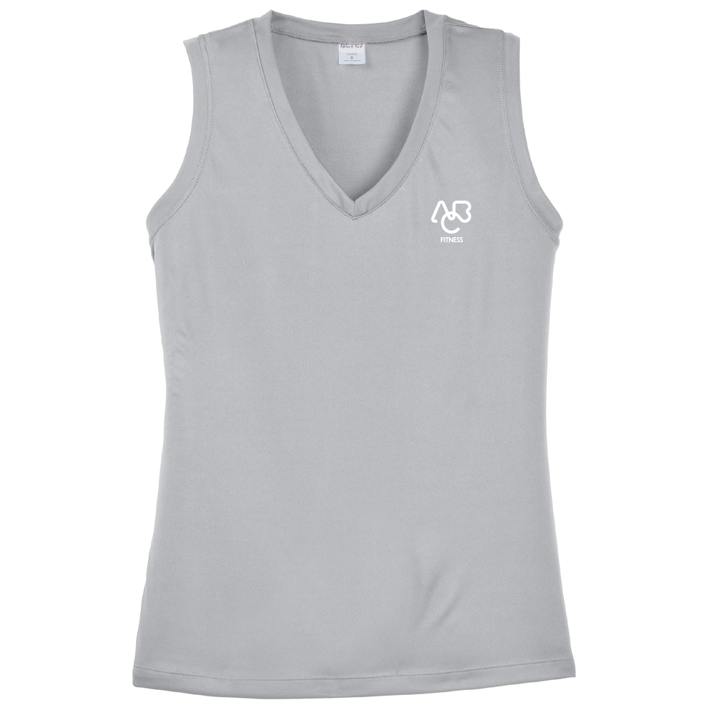 Women's Sport-Tek® Sleeveless PosiCharge® Competitor™ V-Neck Tee - ABC Fitness primary image