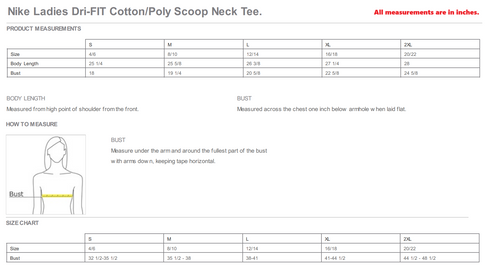 Women's Nike Dri-FIT Cotton/Poly Scoop Neck Tee - ABC Fitness image thumbnail