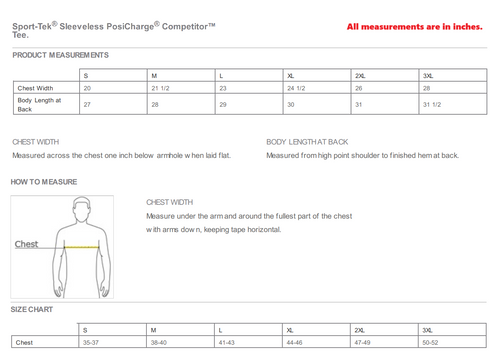 Men's Sport-Tek® Sleeveless Competitor™ Tee - ABC Fitness image thumbnail