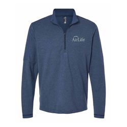 Image of Adidas - 3-Stripes Quarter-Zip Sweater