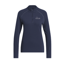 Image of adidas Ladies Ultimate365 Solid Quarter Zip Mock