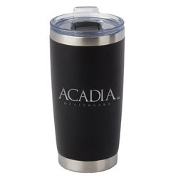Image of Black Stainless Steel Vacuum Insulated Tumbler 20-Oz. - Laser Engraved