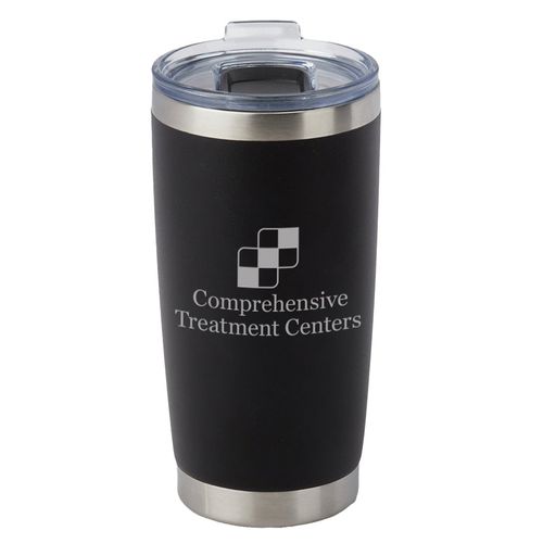 Black Stainless Steel Vacuum Insulated Tumbler 20-Oz. - Laser Engraved image thumbnail